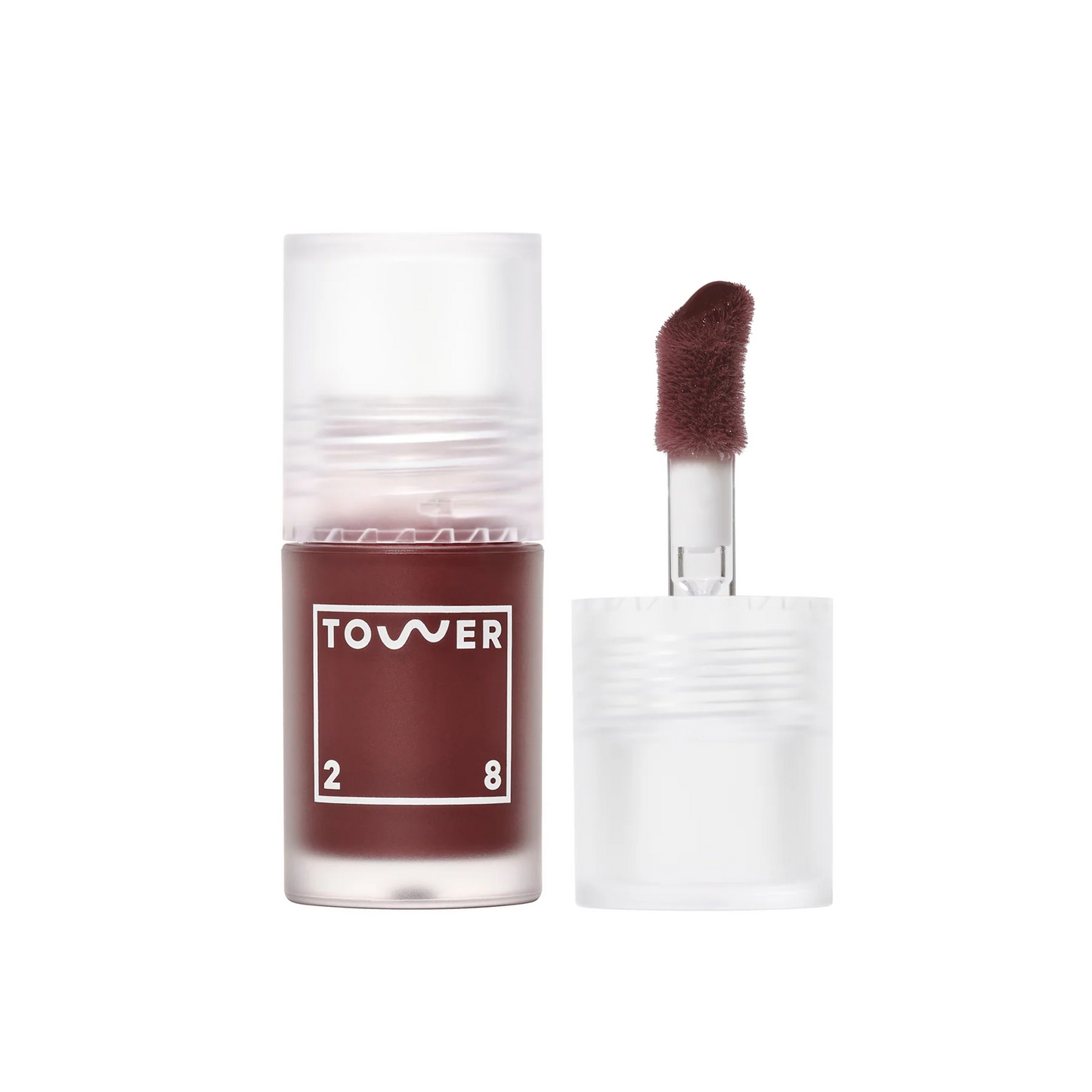 Tower 28 ShineOn Plumping Lip Jelly in deep berry shade with applicator wand