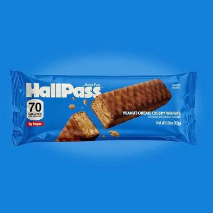 HallPass Peanut Creme Crispy Wafers 70 Calories 1g Sugar