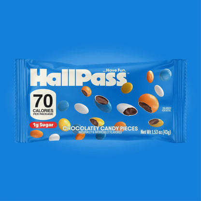 HallPass Chocolatey Candy Pieces 70 Calories 1g Sugar
