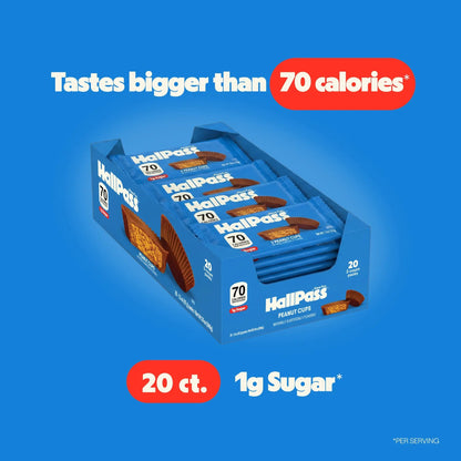 HallPass Peanut Cups 70 Calories 1g Sugar