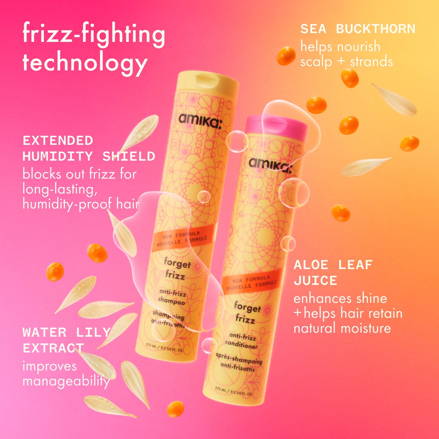 amika Forget Frizz Anti-Frizz shampoo