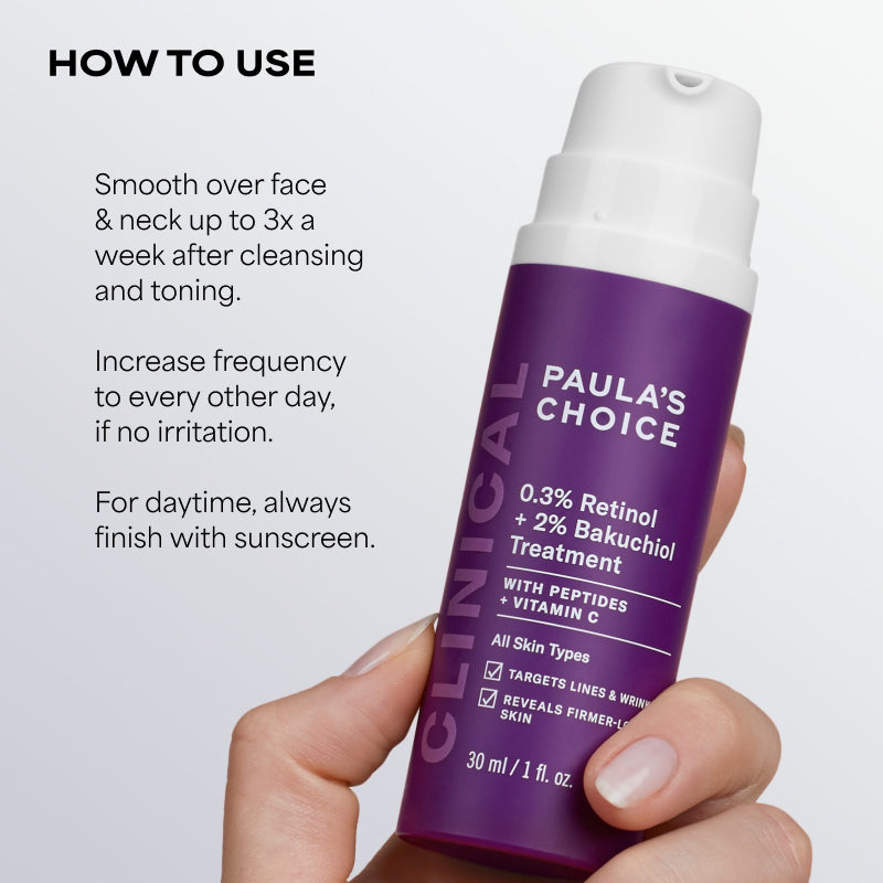 Paula's Choice 0.3% Retinol + 2% Bakuchiol Treatment