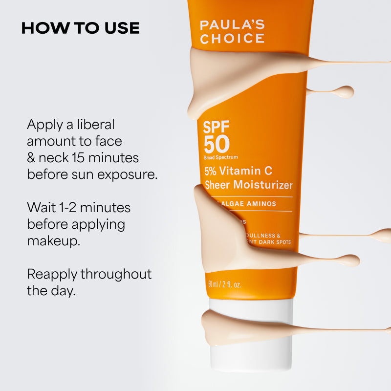 Paula's Choice 5% Vitamin C Sheer Moisturizer SPF 50