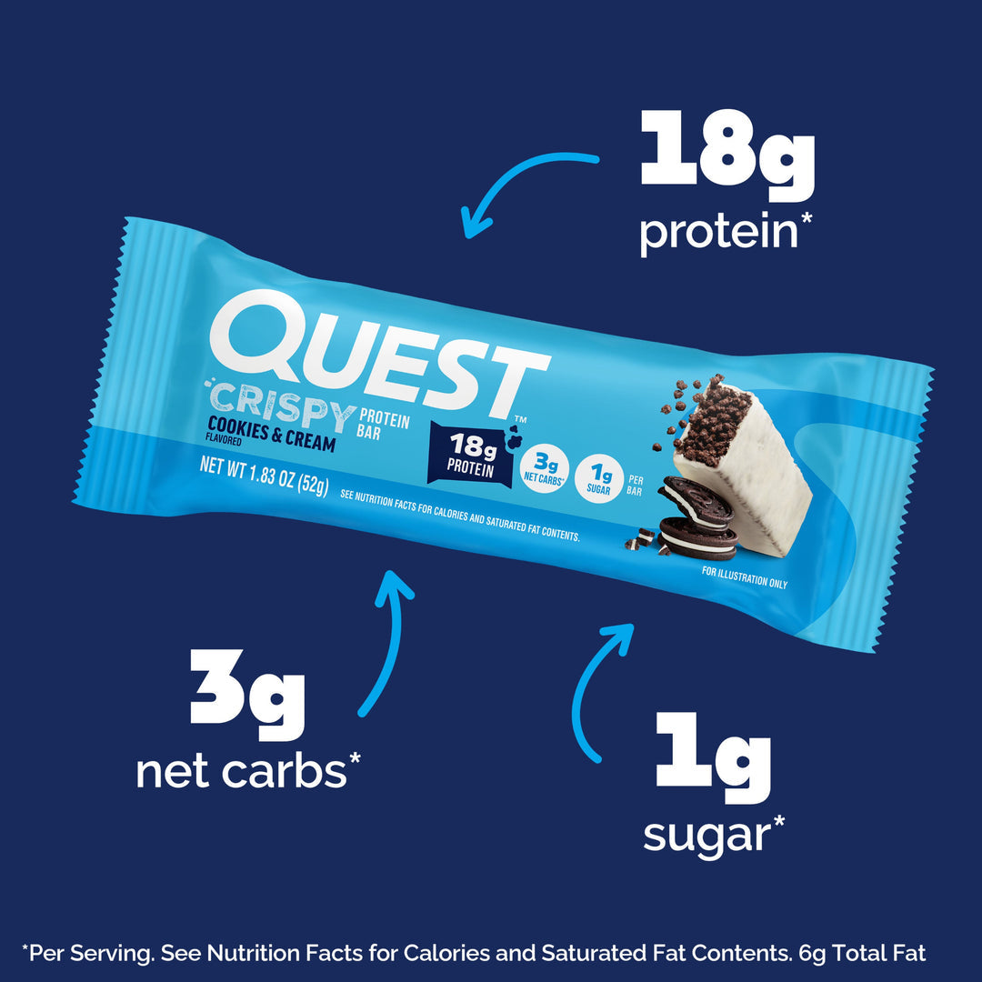 Quest Crispy Hero Bars Protein Bar 15-18g Protein