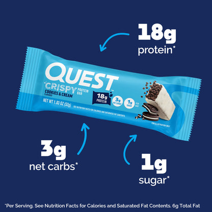 Quest Crispy Hero Bars Protein Bar 15-18g Protein