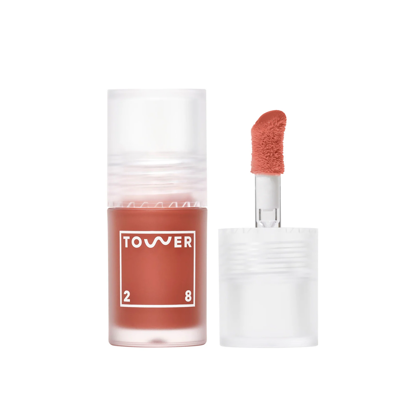 Tower 28 ShineOn Plumping Lip Jelly in terracotta shade with applicator wand