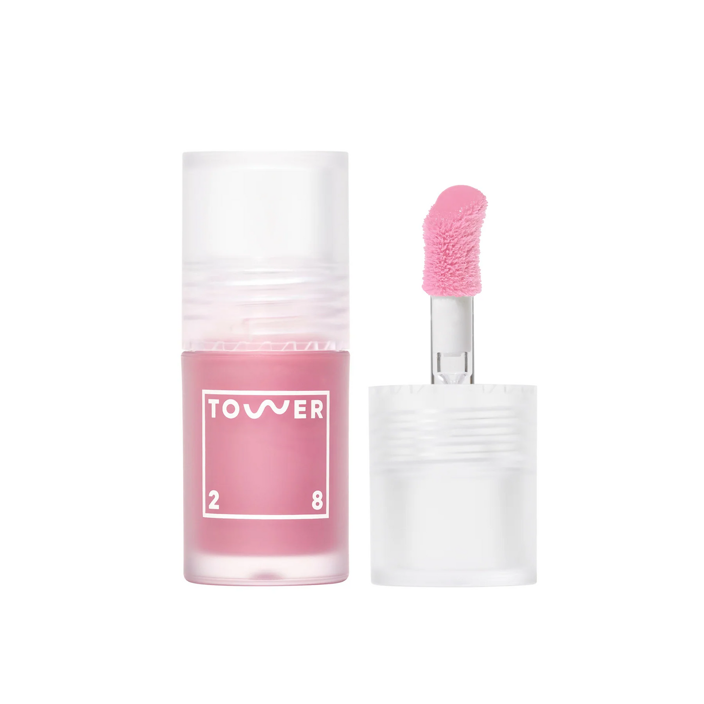 Tower 28 ShineOn Plumping Lip Jelly in pink shade with applicator wand