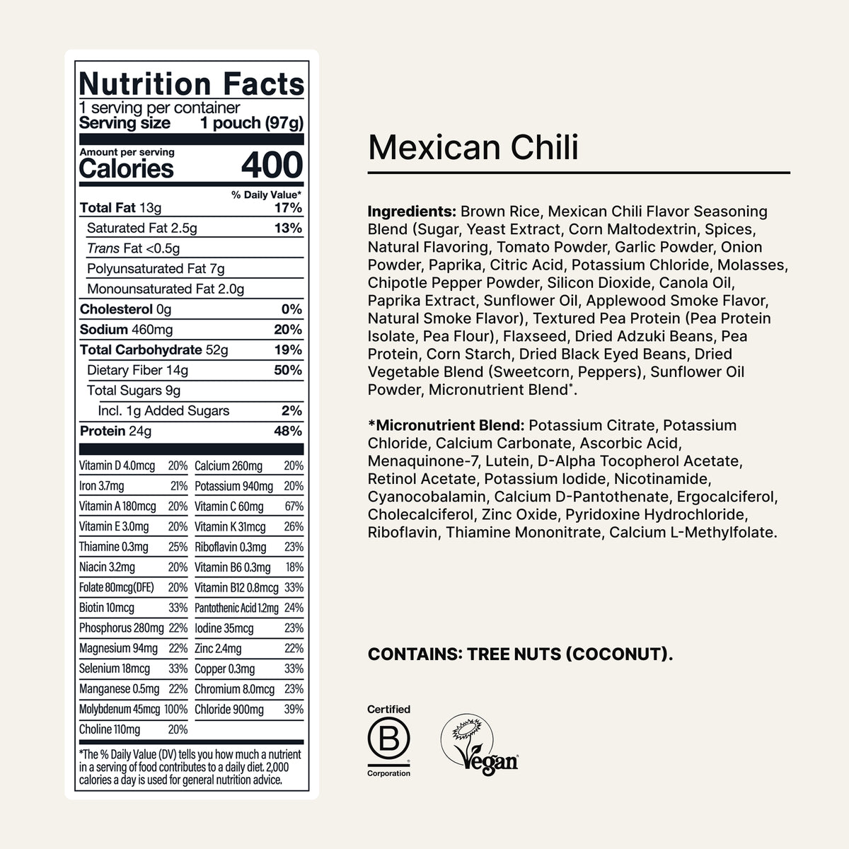 Huel Hot & Savory High Protein Meal Packs 24g Protein