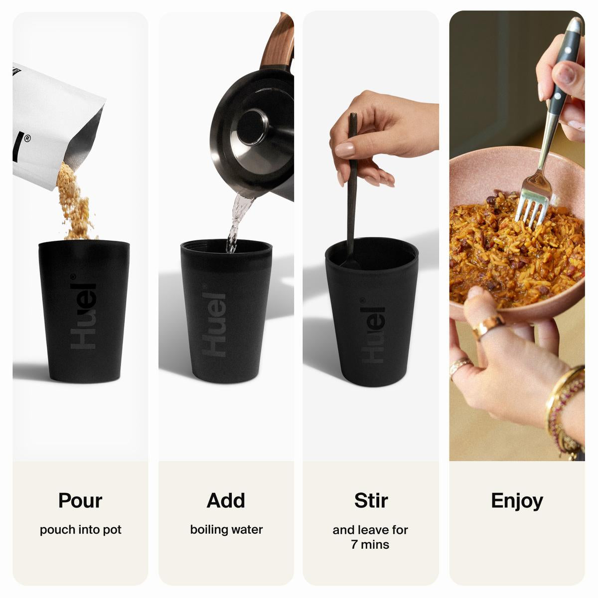 Huel Hot & Savory High Protein Meal Packs 24g Protein