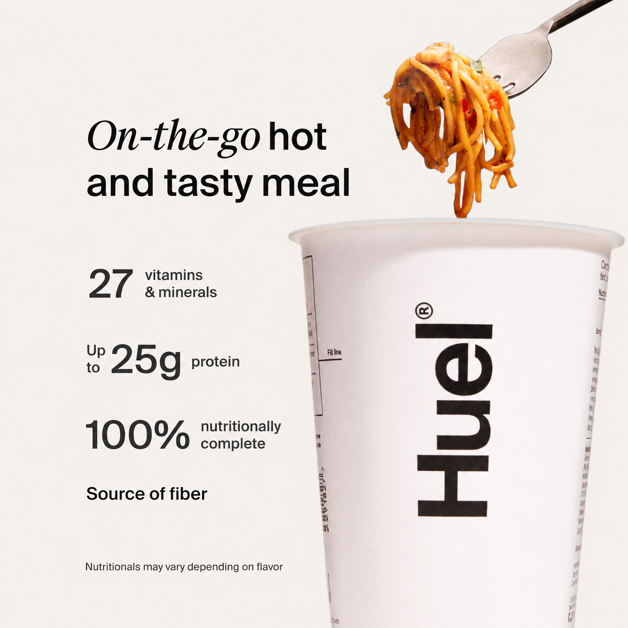 Huel Hot & Savory Cups On-the-go High Protein Instant Meals Upto 25g Protein