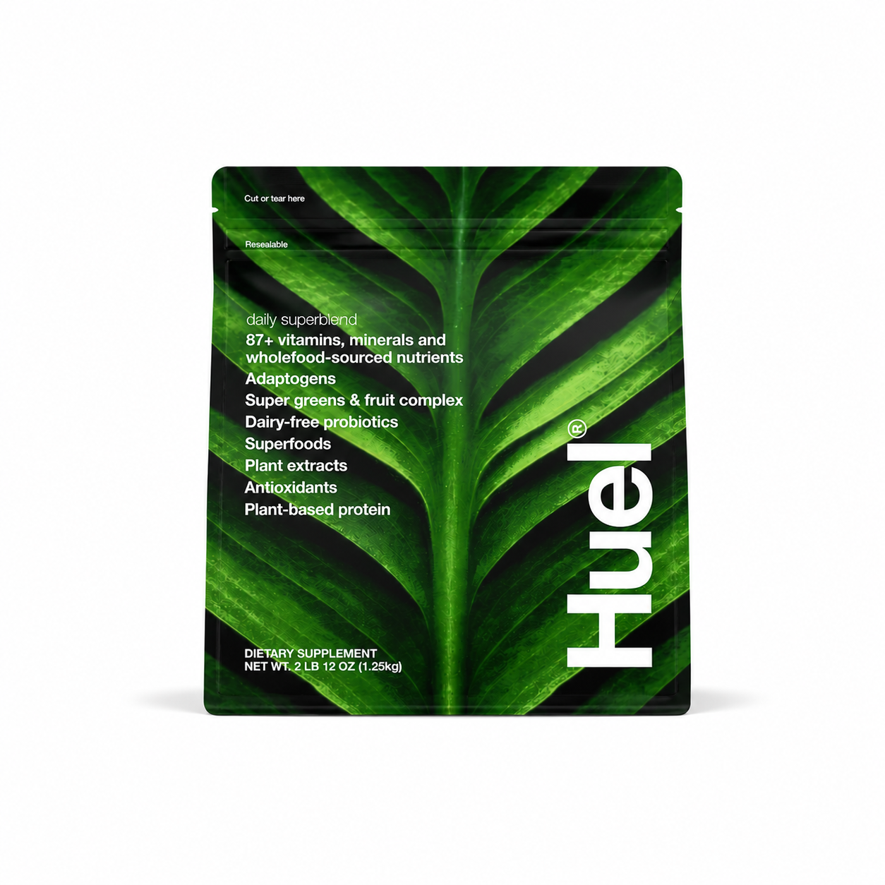 Huel Superblend 6g Fiber 25g Plant-based Protein, 87+ Vitamins Minerals Nutrients