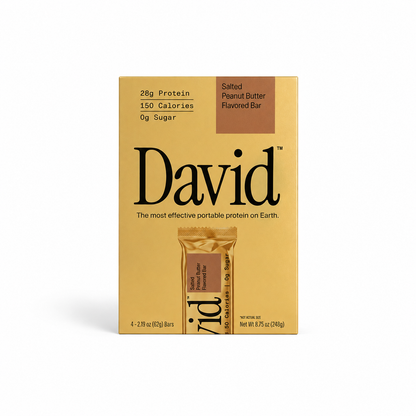 David Protein Bar Gold 28g Protein 150 Calories 0 Sugar