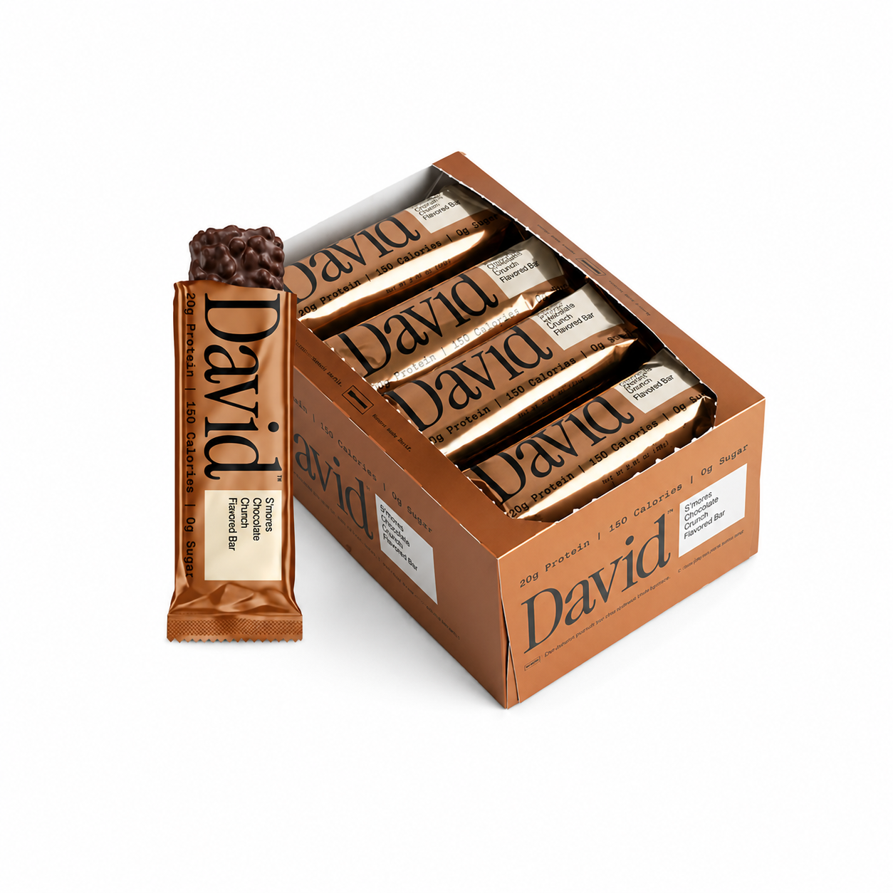 David Protein Bar Bronze 20g Protein 150 Calories 0 Sugar
