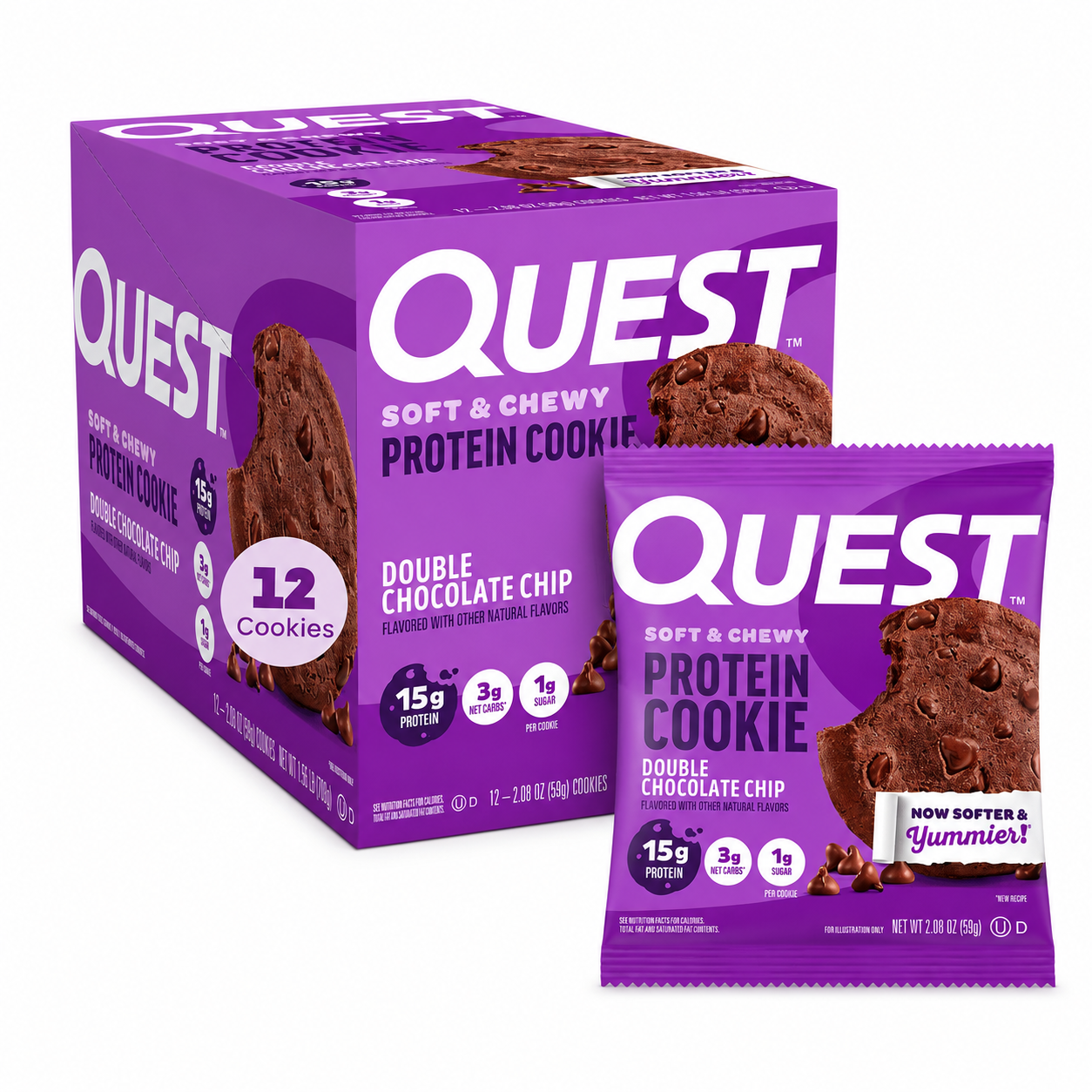Quest Protein Cookie Soft & Chewy 15g Protein