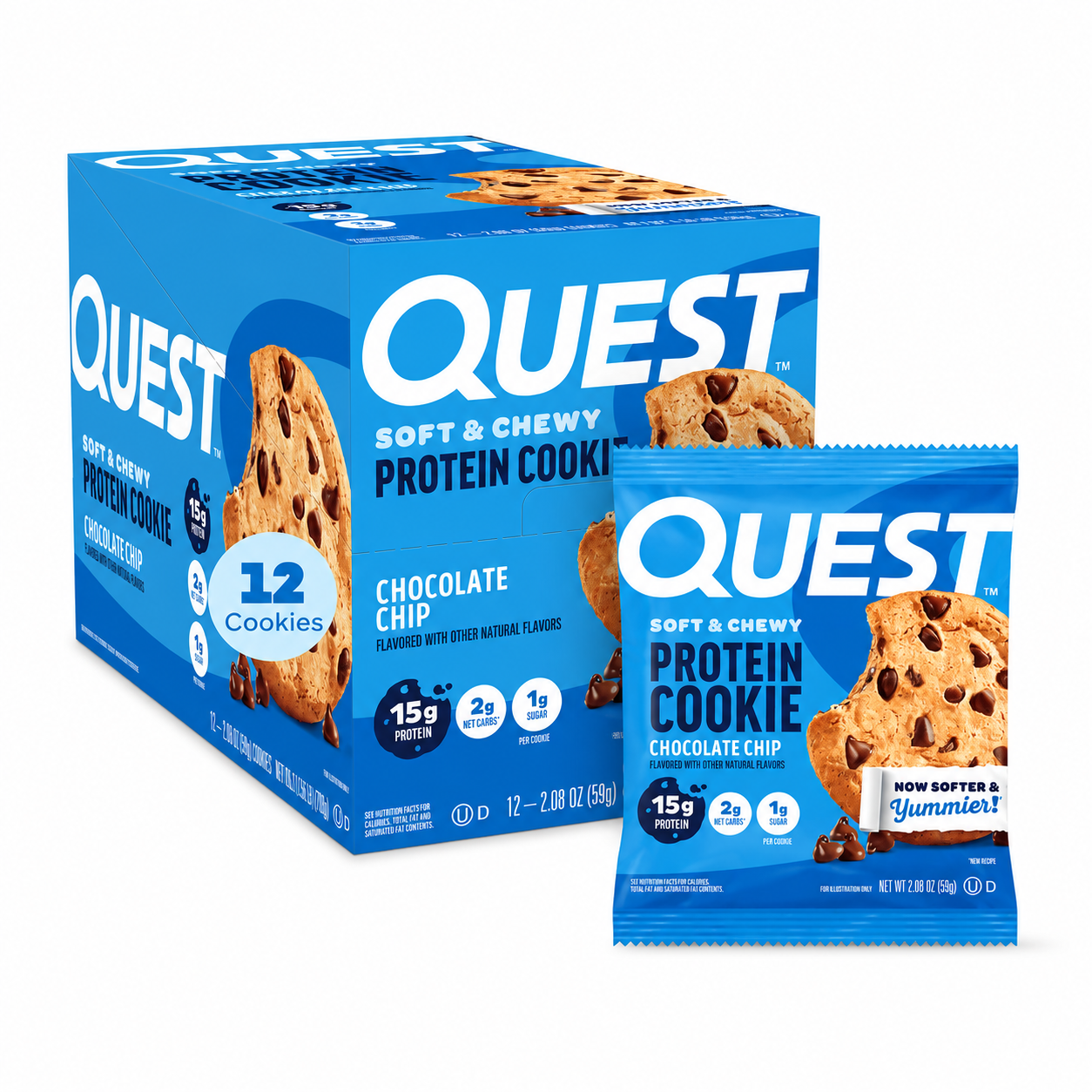Quest Protein Cookie Soft & Chewy 15g Protein
