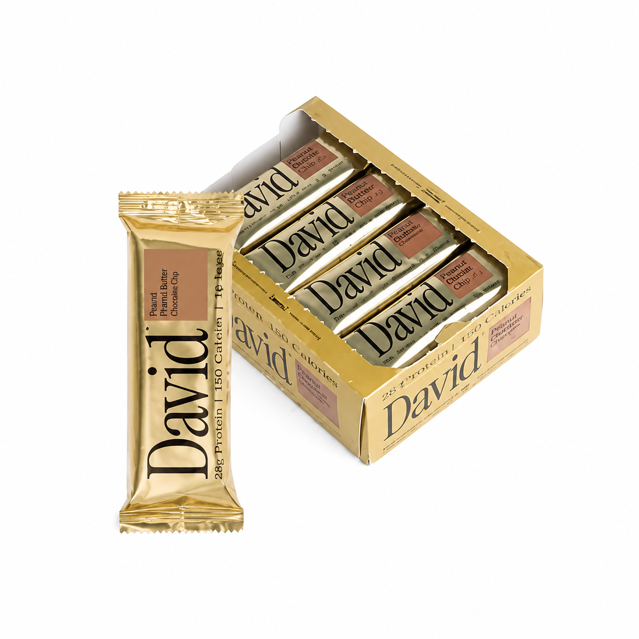 David Protein Bar Gold 28g Protein 150 Calories 0 Sugar