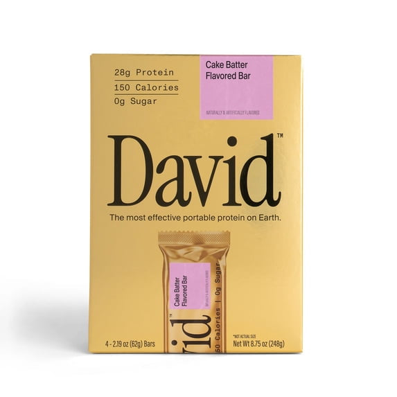 David Protein Bar Gold 28g Protein 150 Calories 0 Sugar