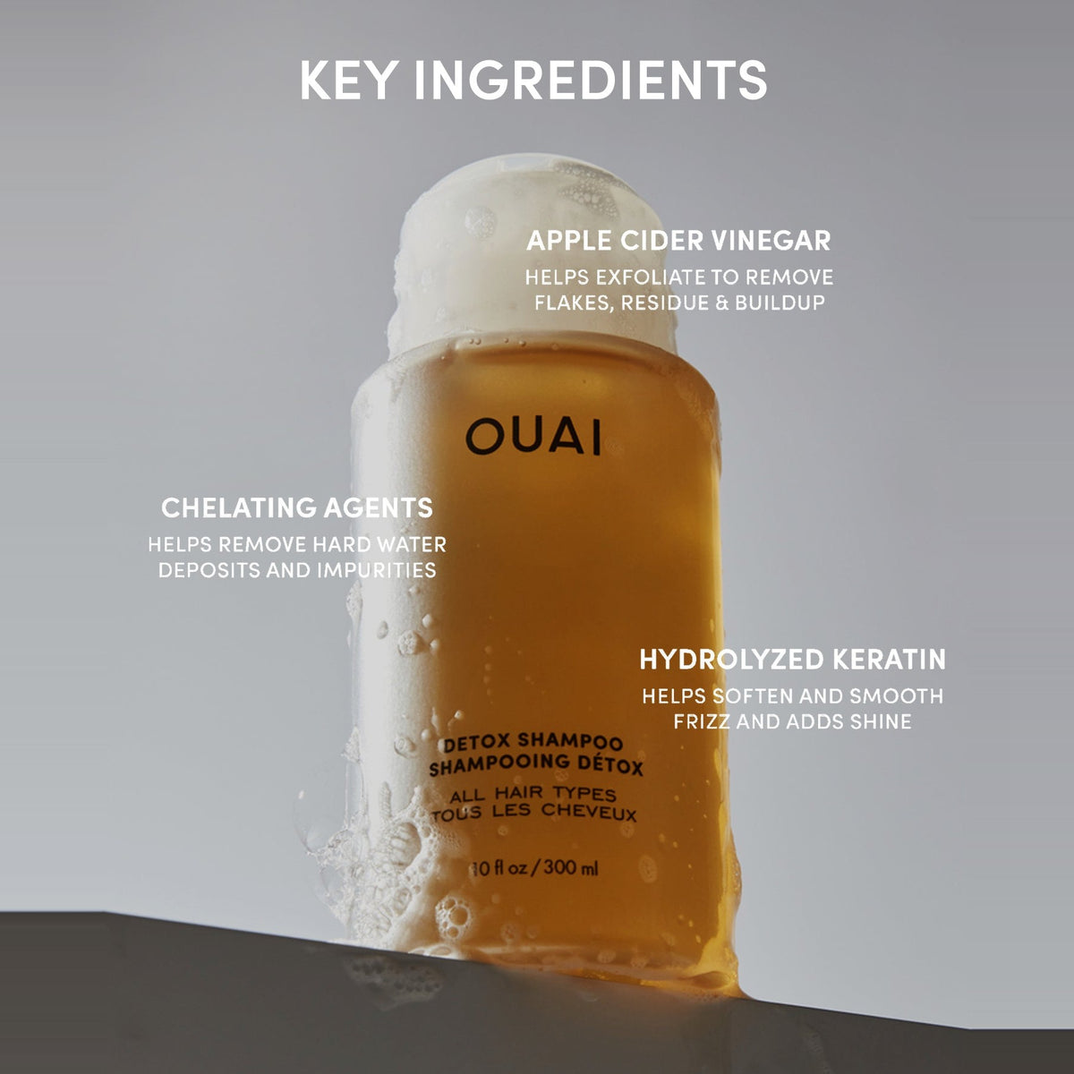 OUAI Detox Clarifying Hair Shampoo