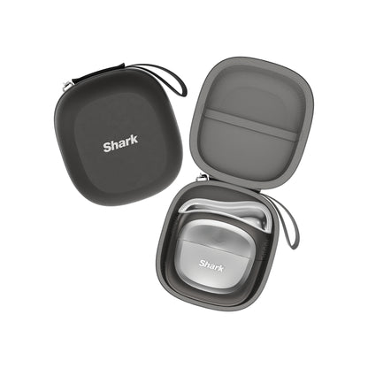 Shark Depuffi in Mountain Blue with open storage case