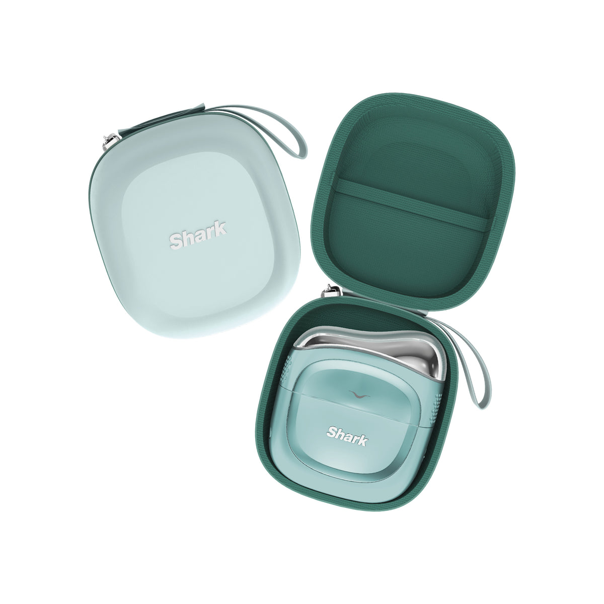 Shark Depuffi in Teal with open storage case