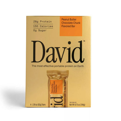 David Protein Bar Gold 28g Protein 150 Calories 0 Sugar