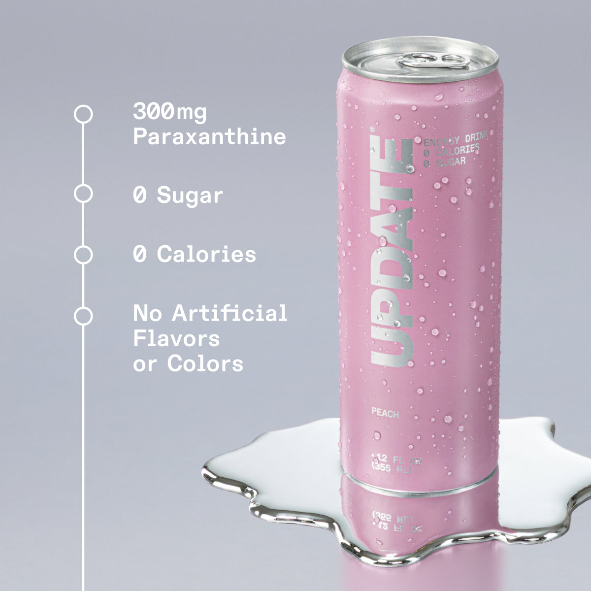 UPDATE Energy Drink 0g Sugar 0 Calories Caffeine-free