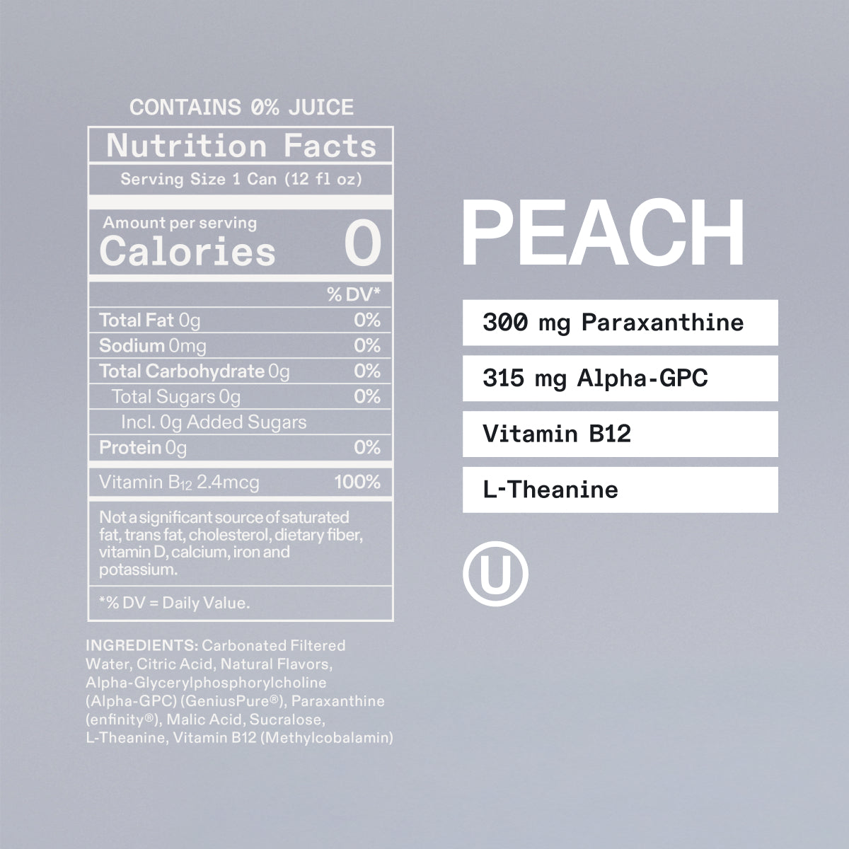 UPDATE Energy Drink 0g Sugar 0 Calories Caffeine-free