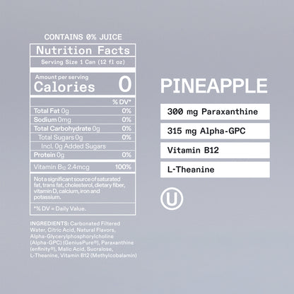 UPDATE Energy Drink 0g Sugar 0 Calories Caffeine-free
