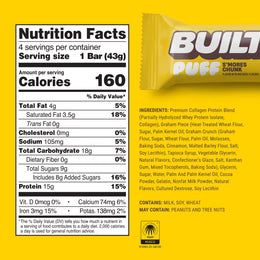 BUILT Puff Protein Marshmallow Puffs 15-17g Protein