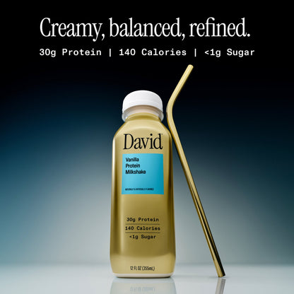 David Protein Milkshakes 30g Protein 140-150 Calories RTD
