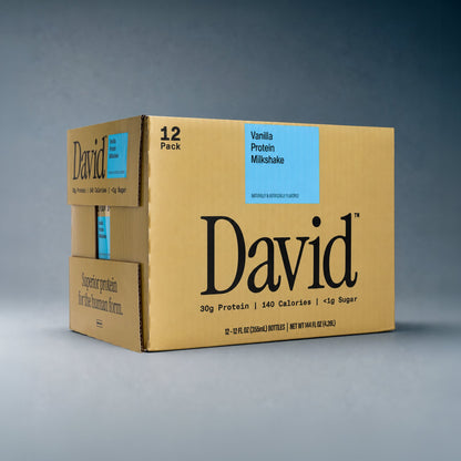 David Protein Milkshakes 30g Protein 140-150 Calories RTD