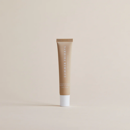 Tube of Summer Fridays lip butter balm on a white background