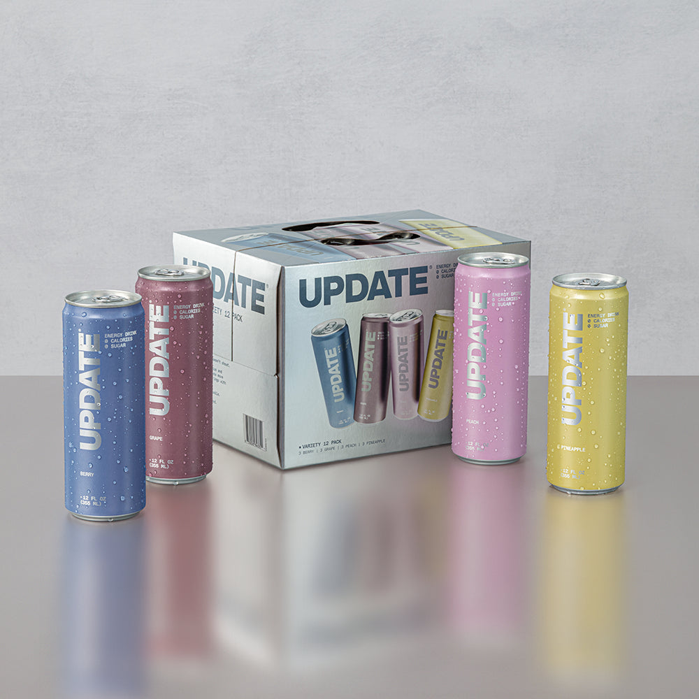 UPDATE Energy Drink 0g Sugar 0 Calories Caffeine-free