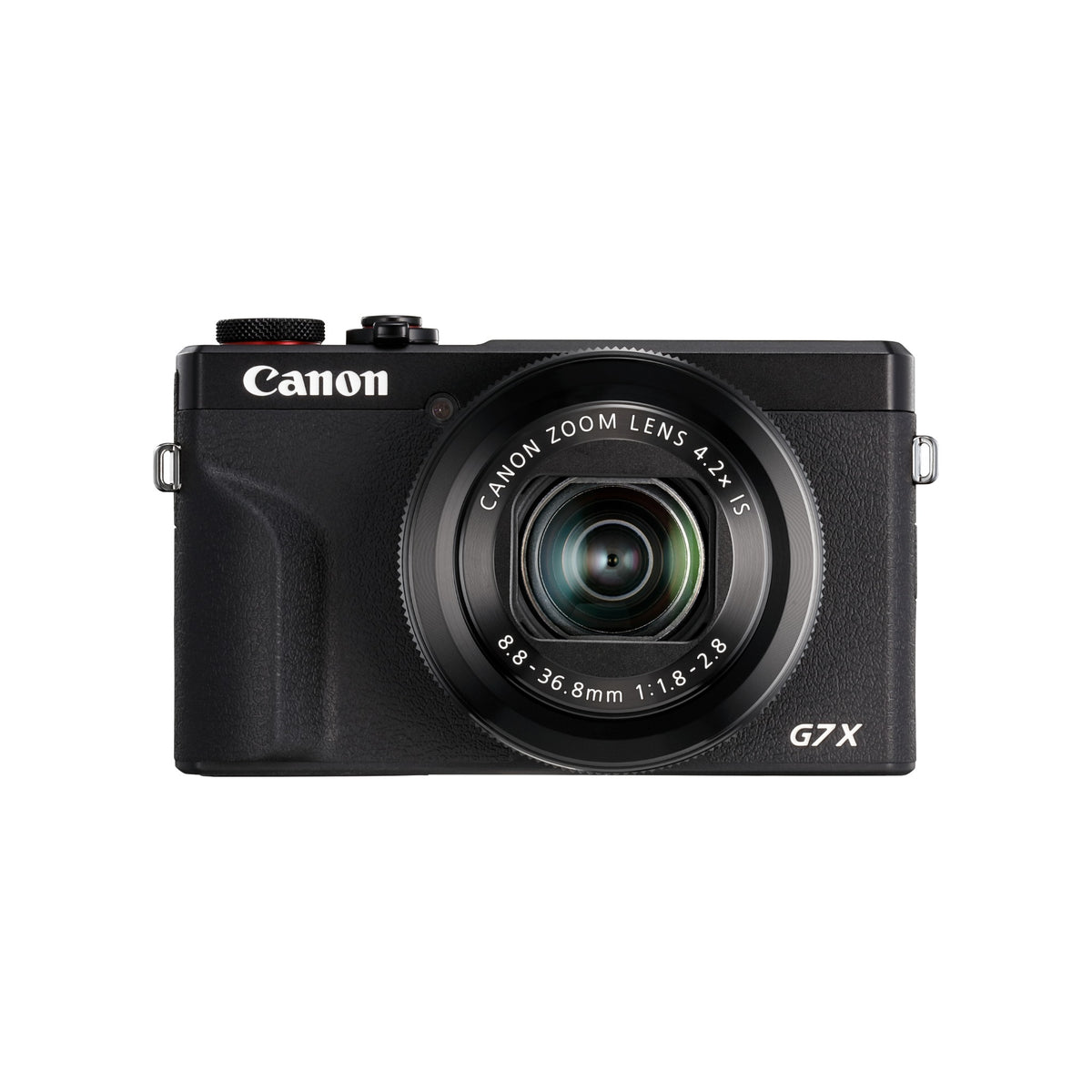 Canon PowerShot G7 X Mark III in Black, front view