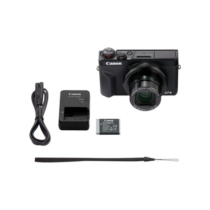 Canon PowerShot G7 X Mark III in Black with included accessories