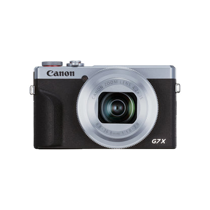 Canon PowerShot G7 X Mark III in Silver, front view