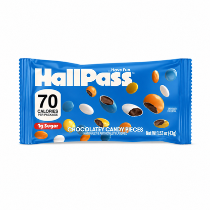 HallPass Chocolatey Candy Pieces 70 Calories 1g Sugar