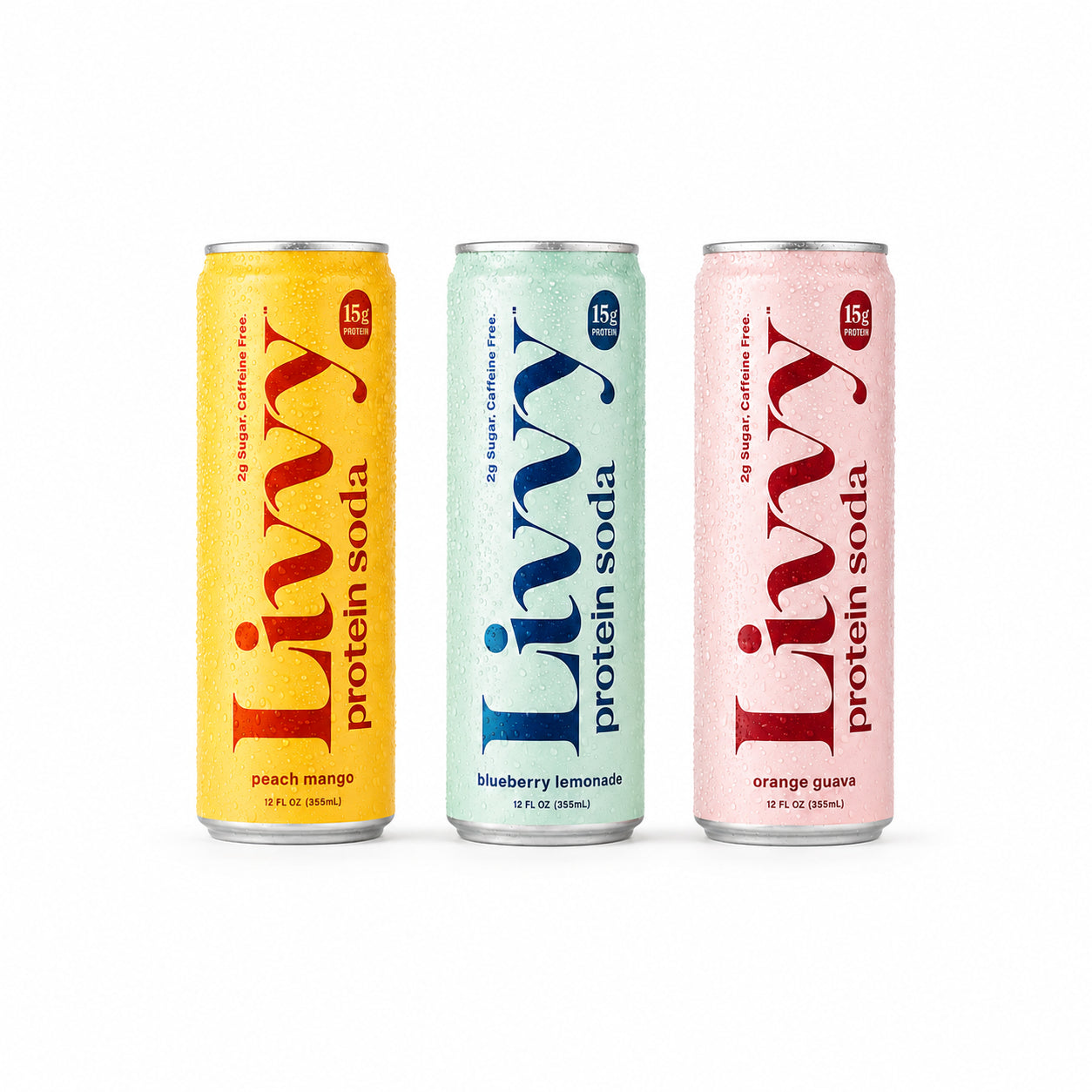 Livvy Protein Soda 15g Protein 80 Calories