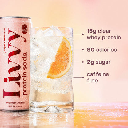 Livvy Protein Soda 15g Protein 80 Calories