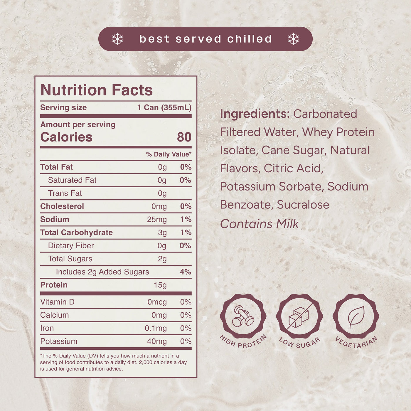 Livvy Protein Soda 15g Protein 80 Calories