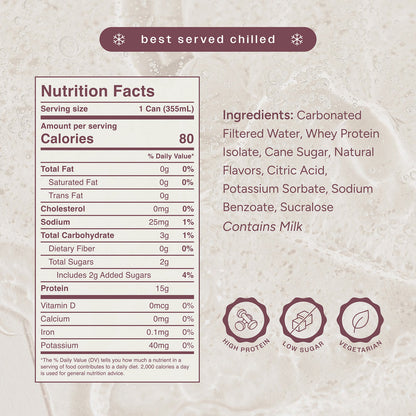 Livvy Protein Soda 15g Protein 80 Calories