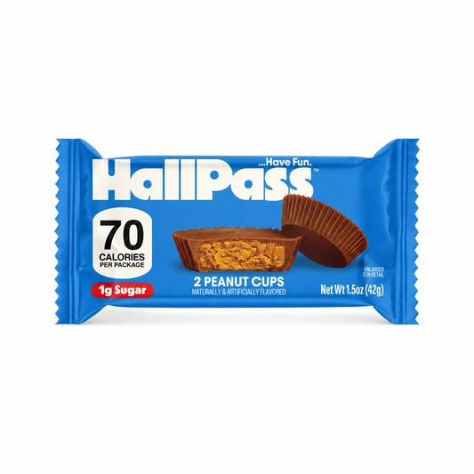 HallPass Peanut Cups 70 Calories 1g Sugar