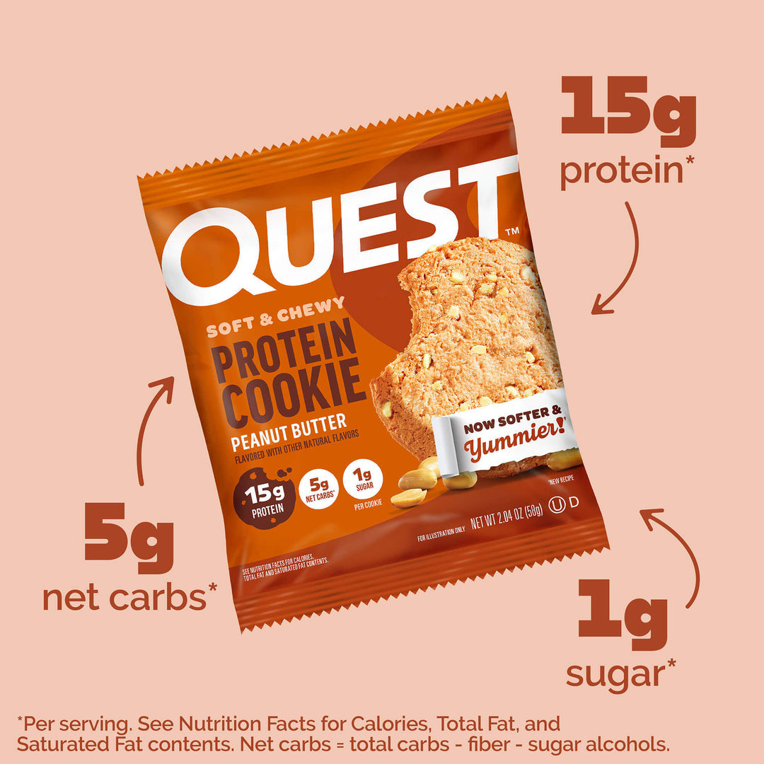 Quest Protein Cookie Soft & Chewy 15g Protein