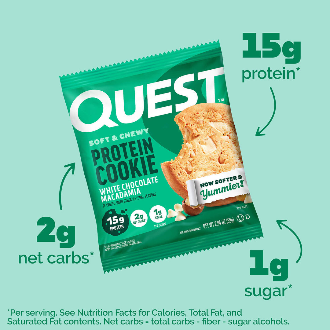 Quest Protein Cookie Soft & Chewy 15g Protein