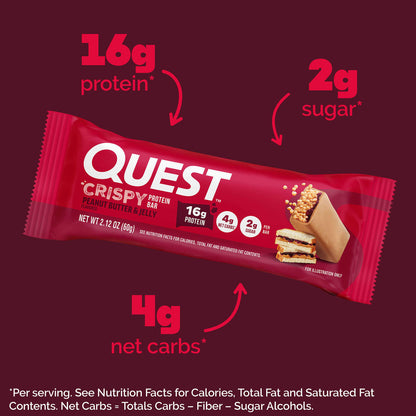 Quest Crispy Hero Bars Protein Bar 15-18g Protein