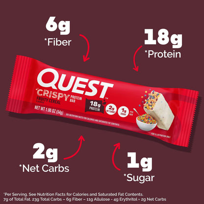 Quest Crispy Hero Bars Protein Bar 15-18g Protein