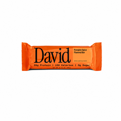 David Protein Bar Gold Pumpkin Spice Limited Edition 28g Protein 150 Calories 0 Sugar