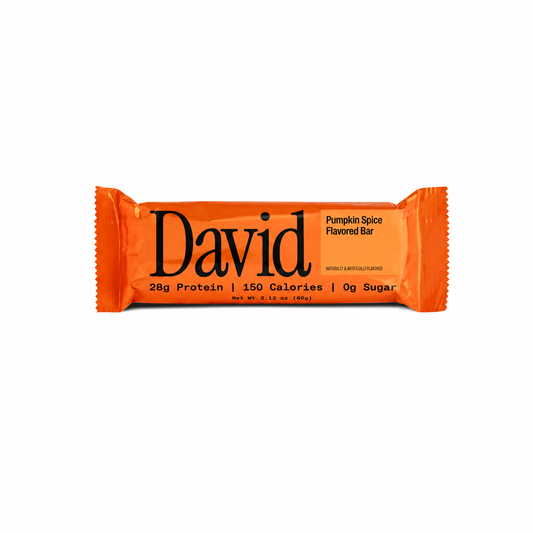 David Protein Bar Gold Pumpkin Spice Limited Edition 28g Protein 150 Calories 0 Sugar