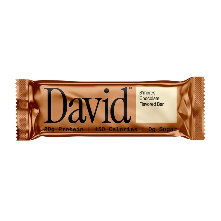 David Protein Bar Bronze 20g Protein 150 Calories 0 Sugar