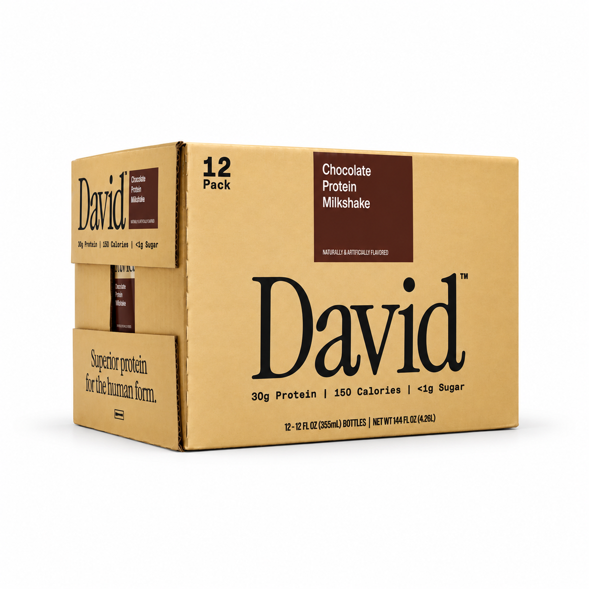 David Protein Milkshakes 30g Protein 140-150 Calories RTD